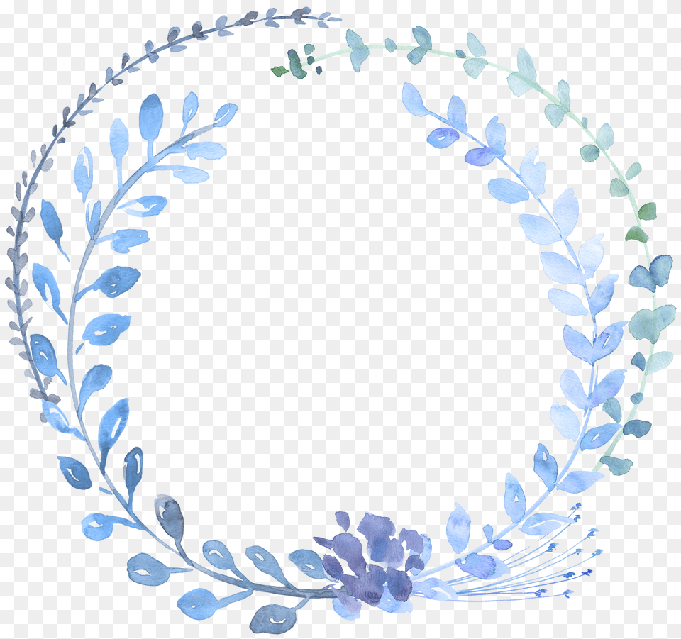 Watercolour Flowers Watercolor Watercolor Blue Floral Png Image