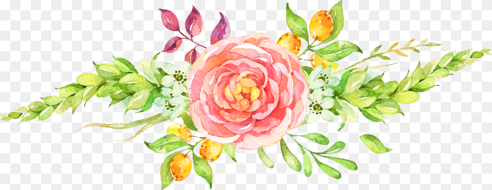 Watercolour Marmont Hill Bursting Flowers By Melanie Clarke Framed, Art, Floral Design, Flower, Graphics Free Png Download