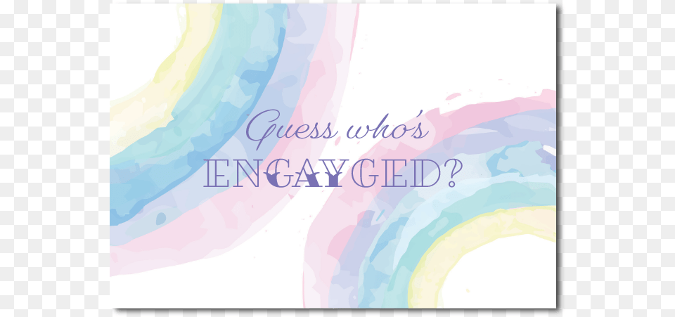 Watercolour Rainbow Engagement Invitationclass Lazyload Painting, Art, Graphics, Text Free Transparent Png
