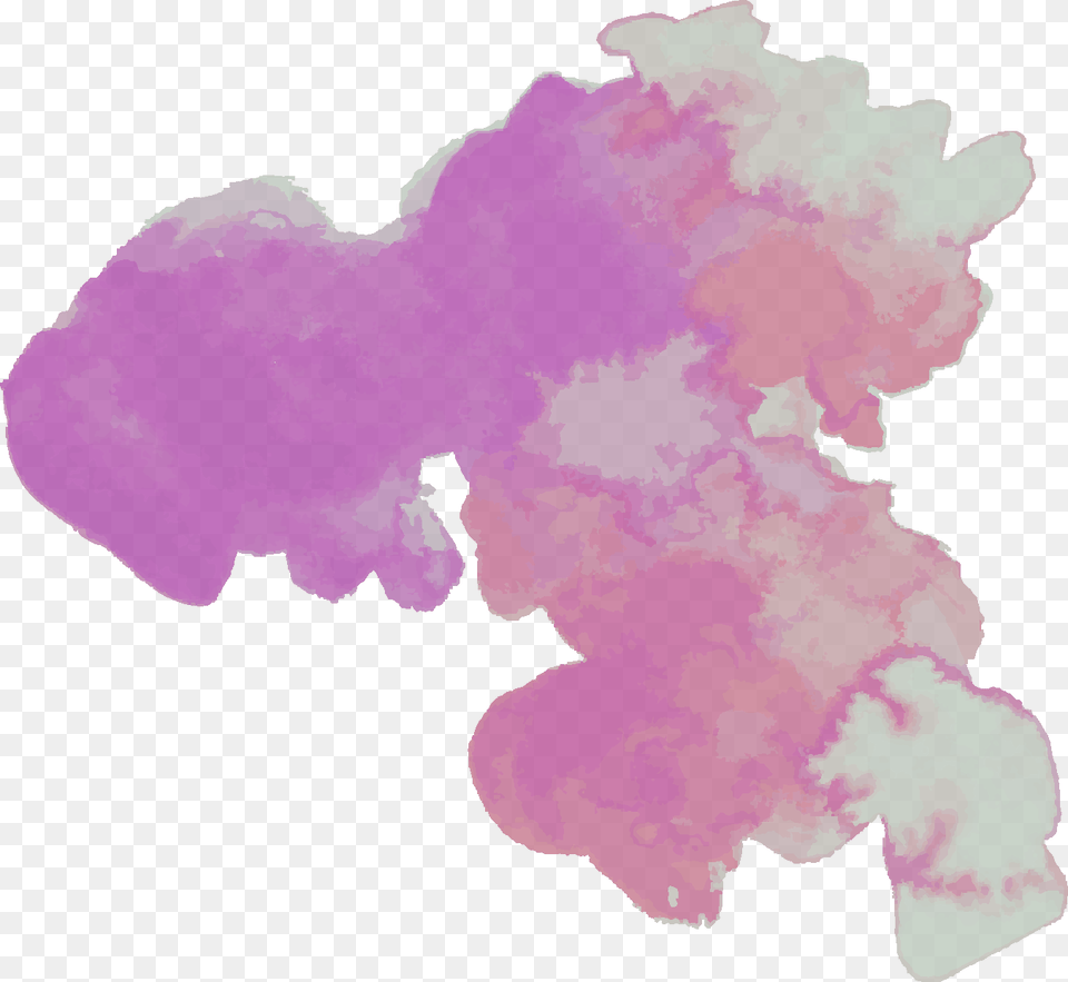 Watercolour Watercolor Splash Overlay Ftestickers, Purple, Mineral Free Transparent Png