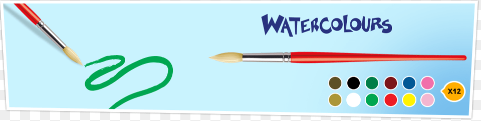 Watercolours Bic Kids, Brush, Device, Tool, Pen Free Png Download