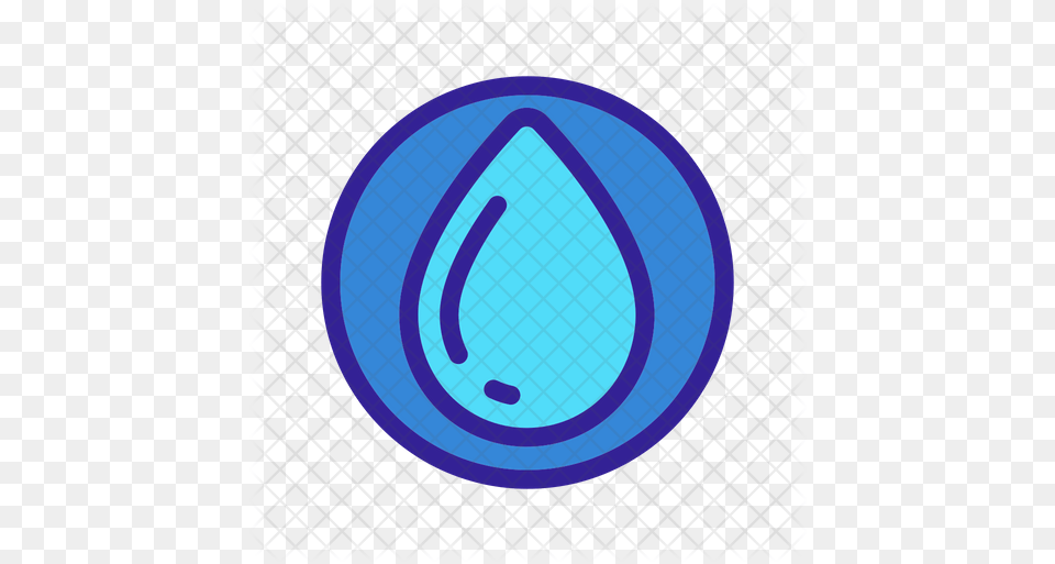 Waterdrop Depth Icon Of Colored Outline Peace And Love, Water Png