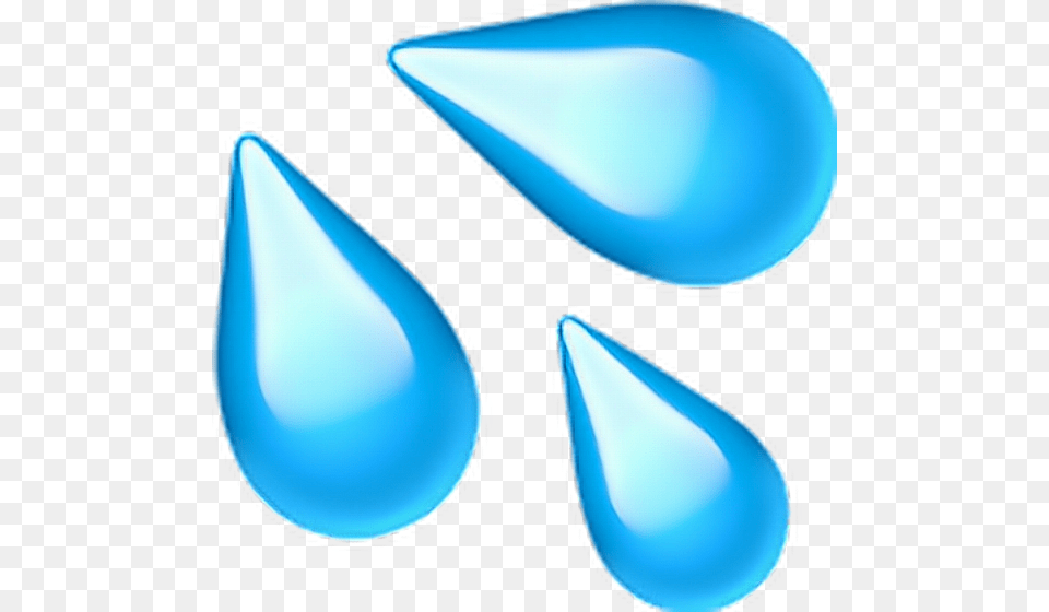 Waterdrops Sweatdrops Drops Water Emoji Water Drops Emoji, Lighting Free Png Download