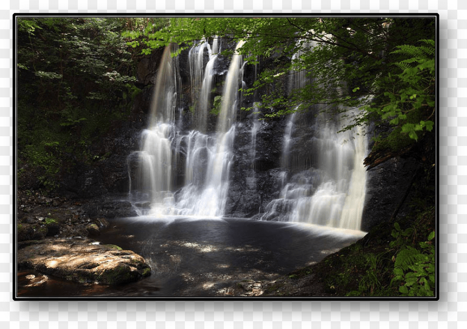 Waterfall, Nature, Outdoors, Water, Plant Free Png Download