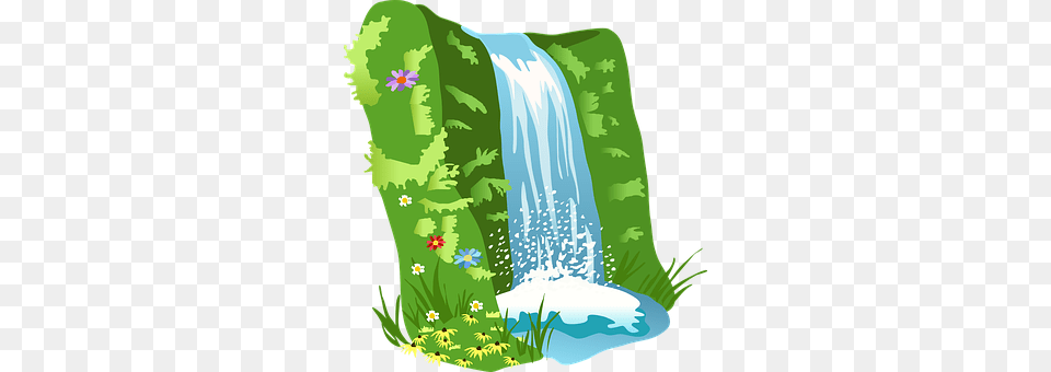 Waterfall Nature, Outdoors, Water, Plant Free Png Download