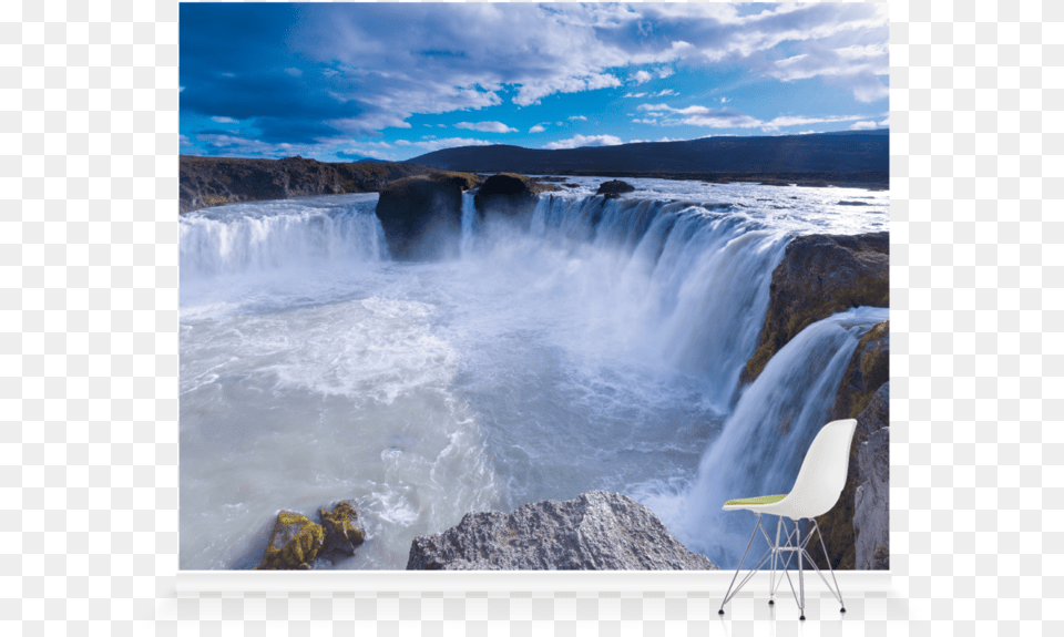 Waterfall, Chair, Furniture, Nature, Outdoors Free Png Download