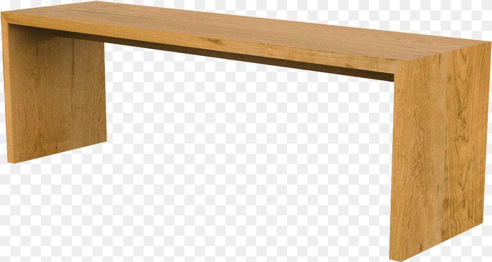 Waterfall Bench Coffee Table, Furniture, Wood, Desk, Plywood Png