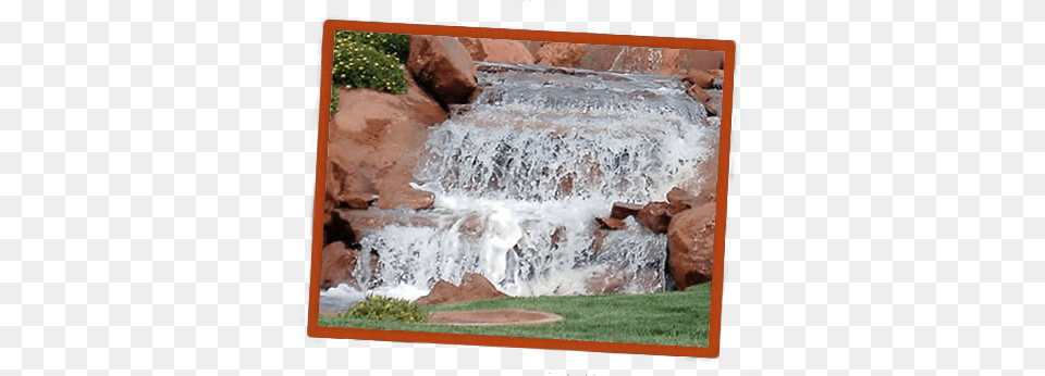 Waterfall Contractor St George Utah Painting, Nature, Water, Rock, Outdoors Png Image