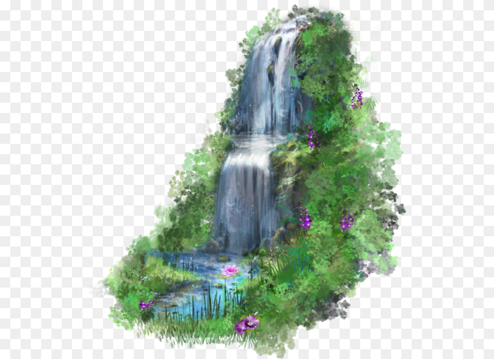 Waterfall Desktop Wallpaper Waterfall Clipart, Nature, Outdoors, Water, Plant Png Image