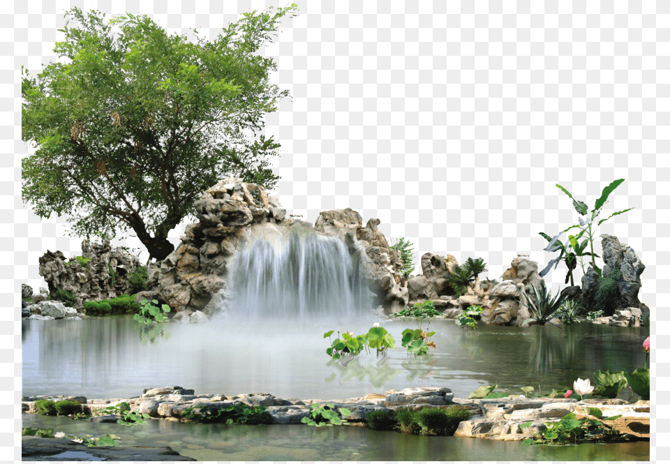 Waterfall Download Full Hd Waterfall, Nature, Outdoors, Pond, Water Png