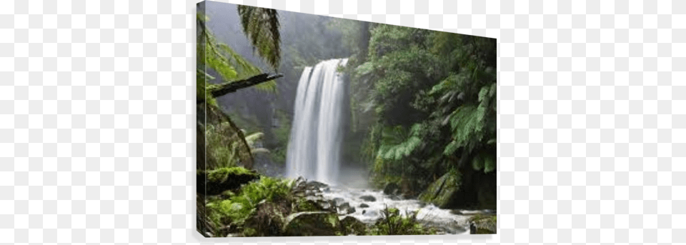 Waterfall Man And Natural Environment, Land, Nature, Outdoors, Plant Free Png Download