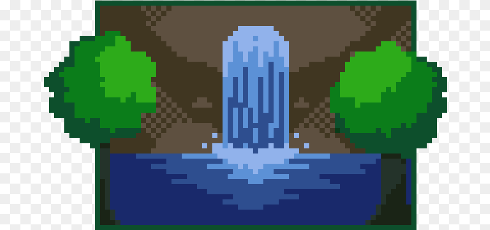 Waterfall Pixel Art Pixel Art Water Fall, City, Architecture, Fountain, Urban Png