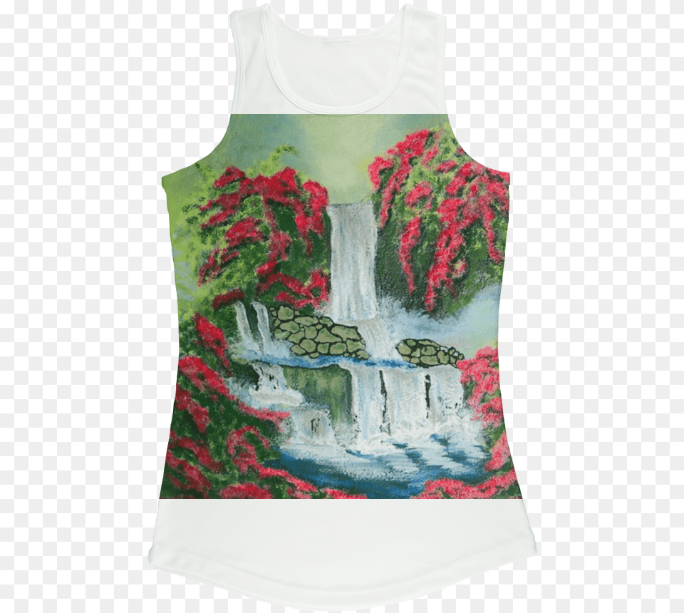 Waterfall Texture, Clothing, Tank Top Free Png Download
