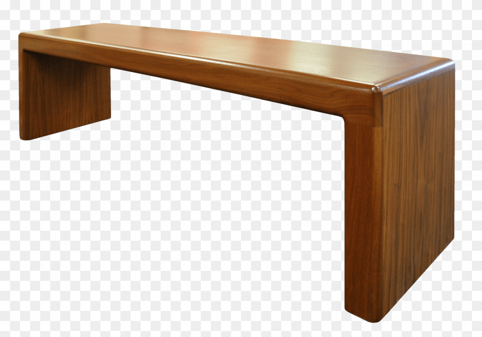 Waterfall Wooden Bench Coffee Table, Desk, Furniture, Wood, Mailbox Png Image