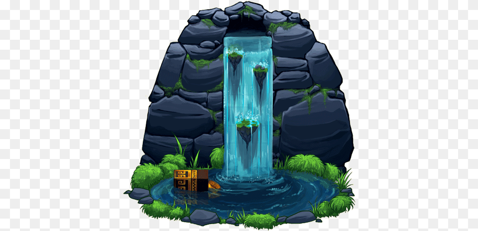 Waterfalls Drawing Animation Transparent U0026 Clipart Game Waterfall Gif, Water, Outdoors, Nature, Ice Free Png