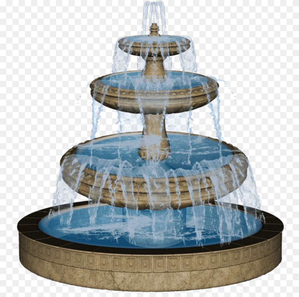 Waterfounten In Garden Clipart, Architecture, Fountain, Water, Hot Tub Free Png Download