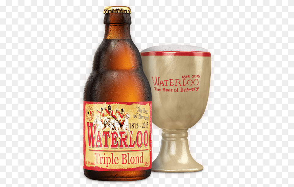Waterloo Beer Triple Blond, Alcohol, Beer Bottle, Beverage, Bottle Free Transparent Png