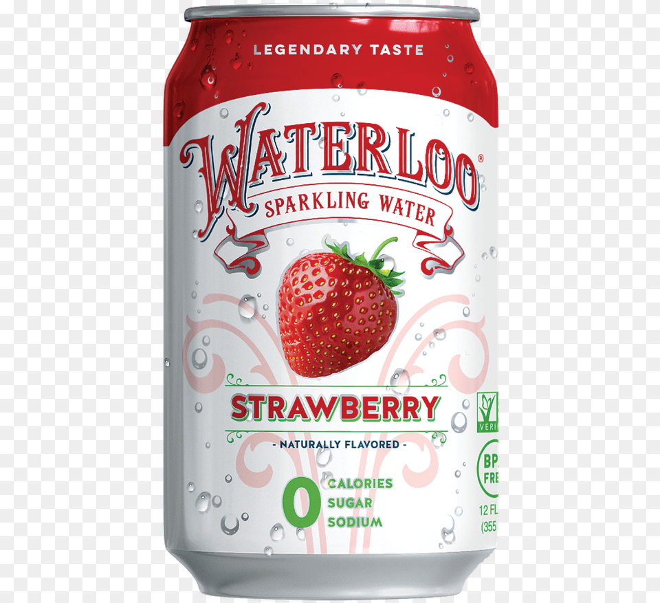 Waterloo Strawberry Waterloo Sparkling Water, Berry, Food, Fruit, Plant Png