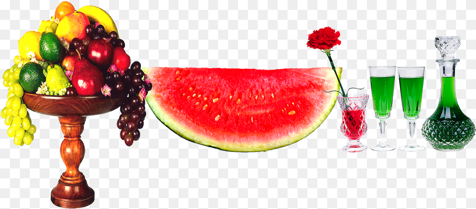 Watermelon, Food, Fruit, Glass, Plant Free Transparent Png