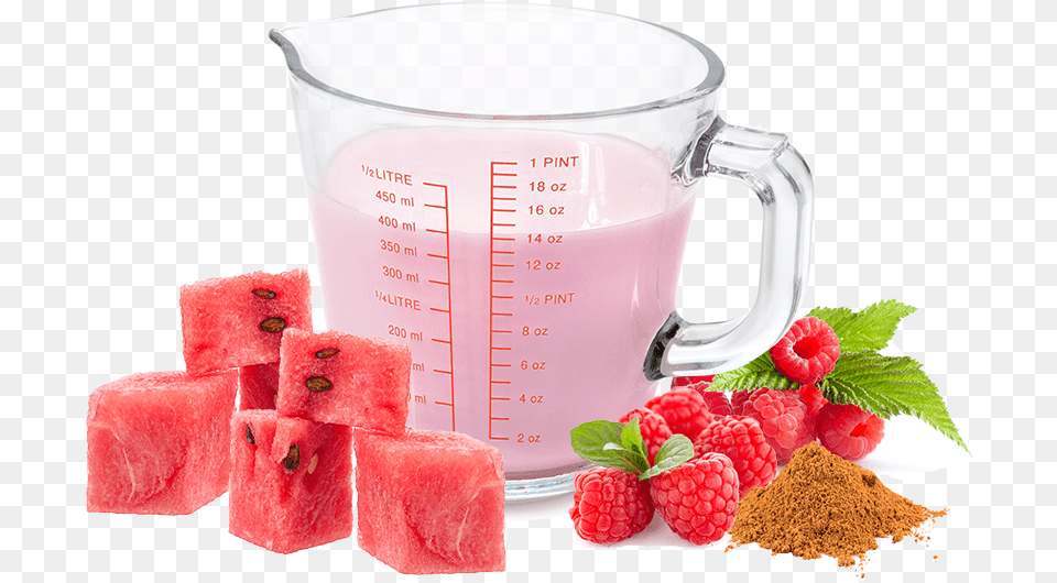 Watermelon And Berry Yogurt Strawberry, Cup, Food, Fruit, Plant Free Png