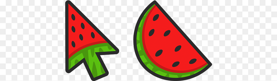 Watermelon Arrow Cursor U2013 Custom Watermelon Mouse Pointer, Food, Fruit, Plant, Produce Free Png Download