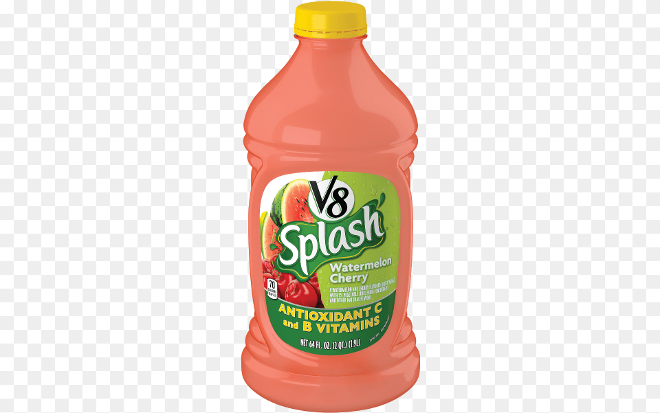 Watermelon Cherry V8 Splash, Food, Ketchup, Beverage, Juice Png