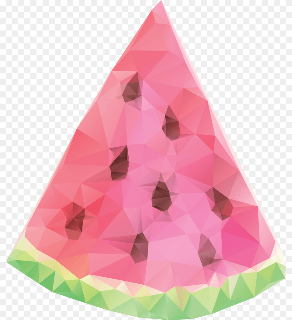 Watermelon Clipart Triangle Triangle, Clothing, Hat Free Png Download