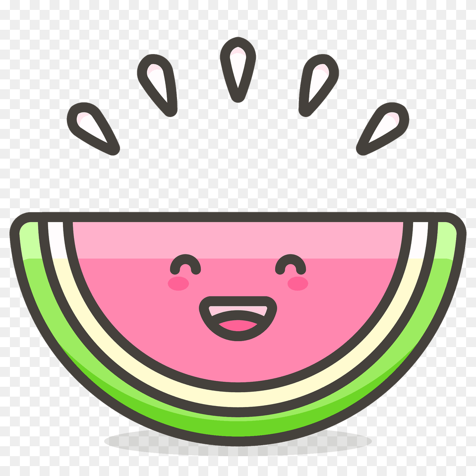 Watermelon Emoji Clipart, Food, Fruit, Plant, Produce Free Transparent Png