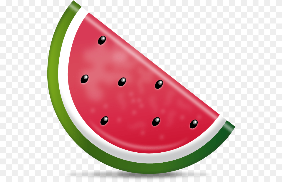 Watermelon Emoji No Background Clipart Watermelon Emoji, Food, Fruit, Melon, Plant Free Png Download