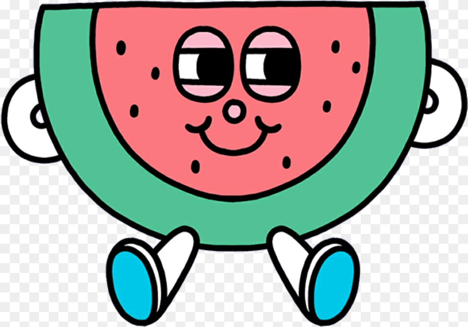 Watermelon Fruit Mochi Kawaii Cute Softbot, Produce, Food, Plant, Melon Png