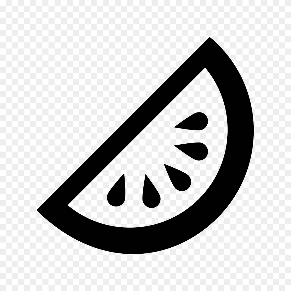 Watermelon Icon, Gray Free Png Download