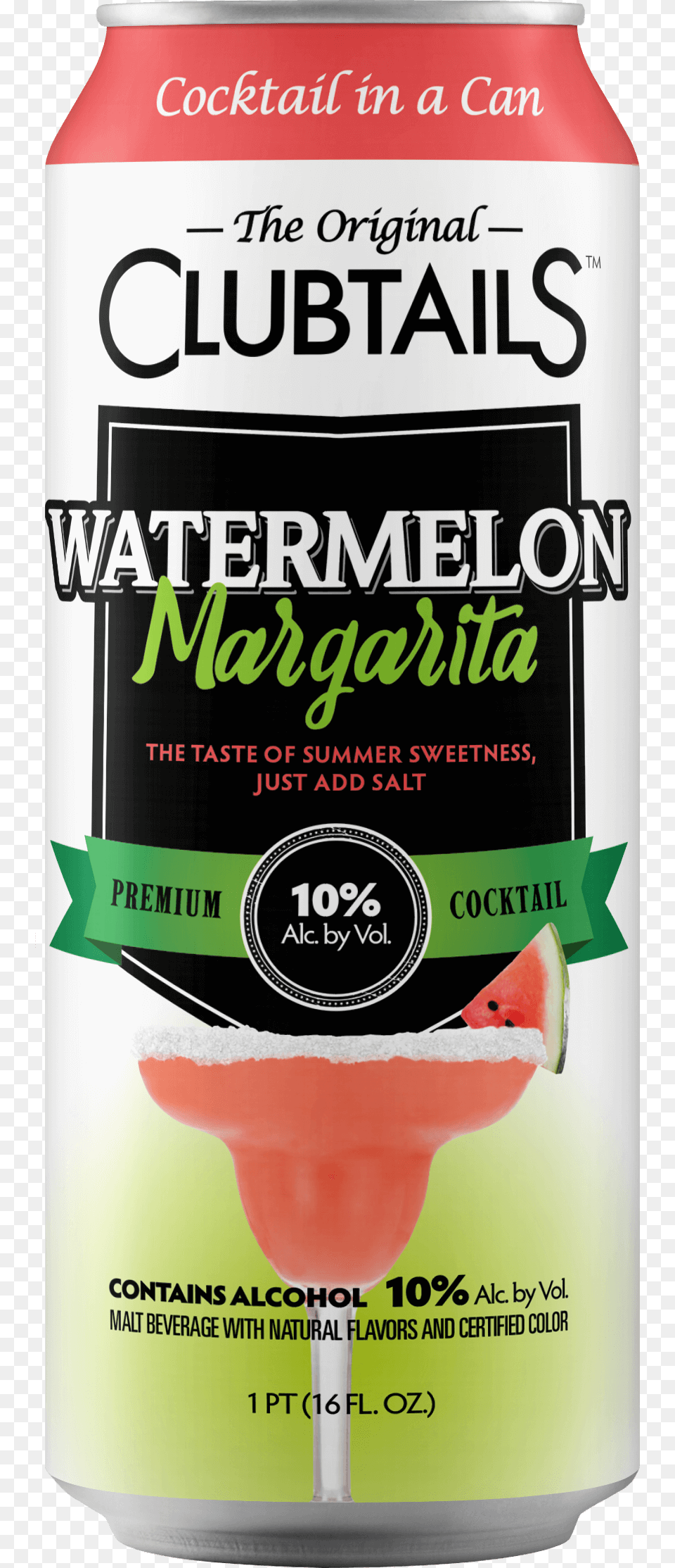 Watermelon Margarita, Can, Tin Free Transparent Png