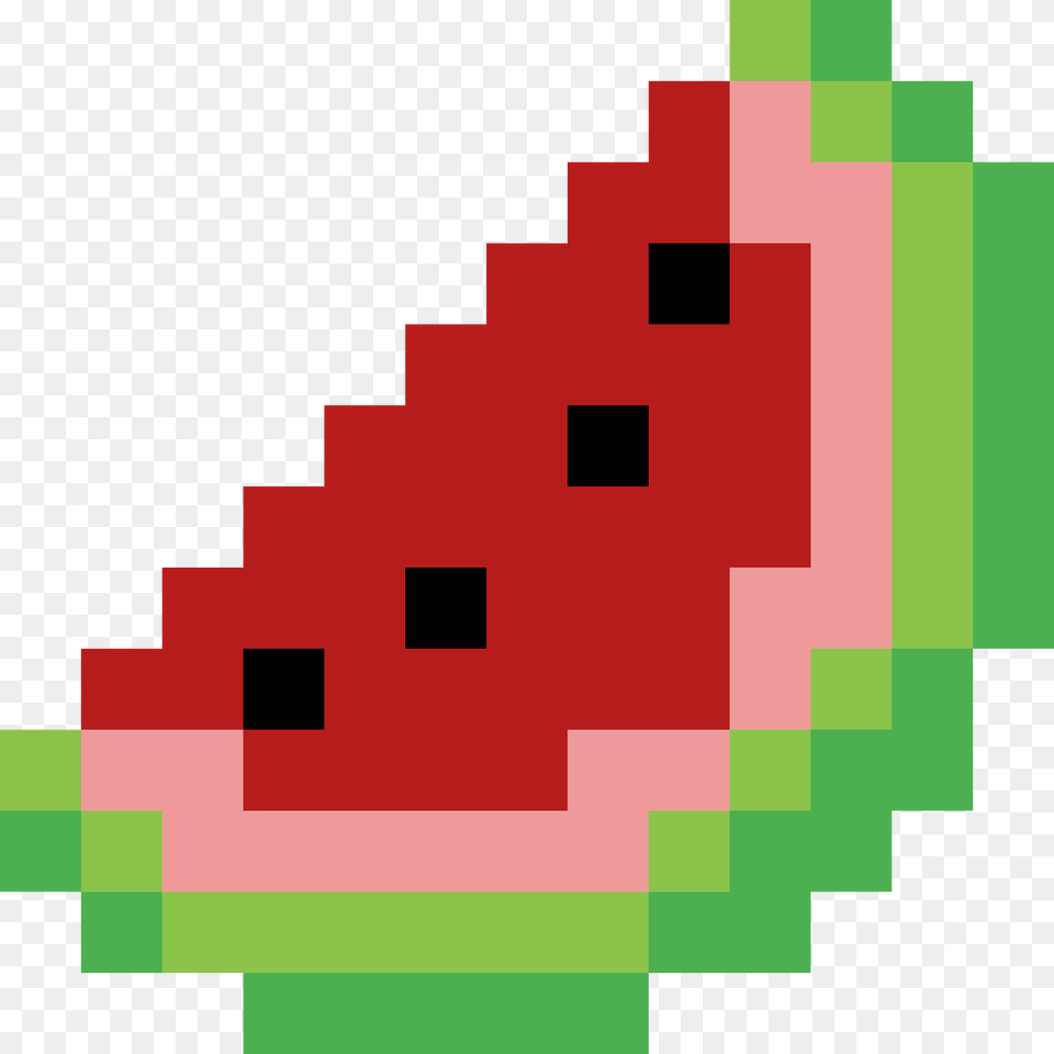 Watermelon Pixel Art Watermelon, First Aid, Food, Fruit, Melon Png