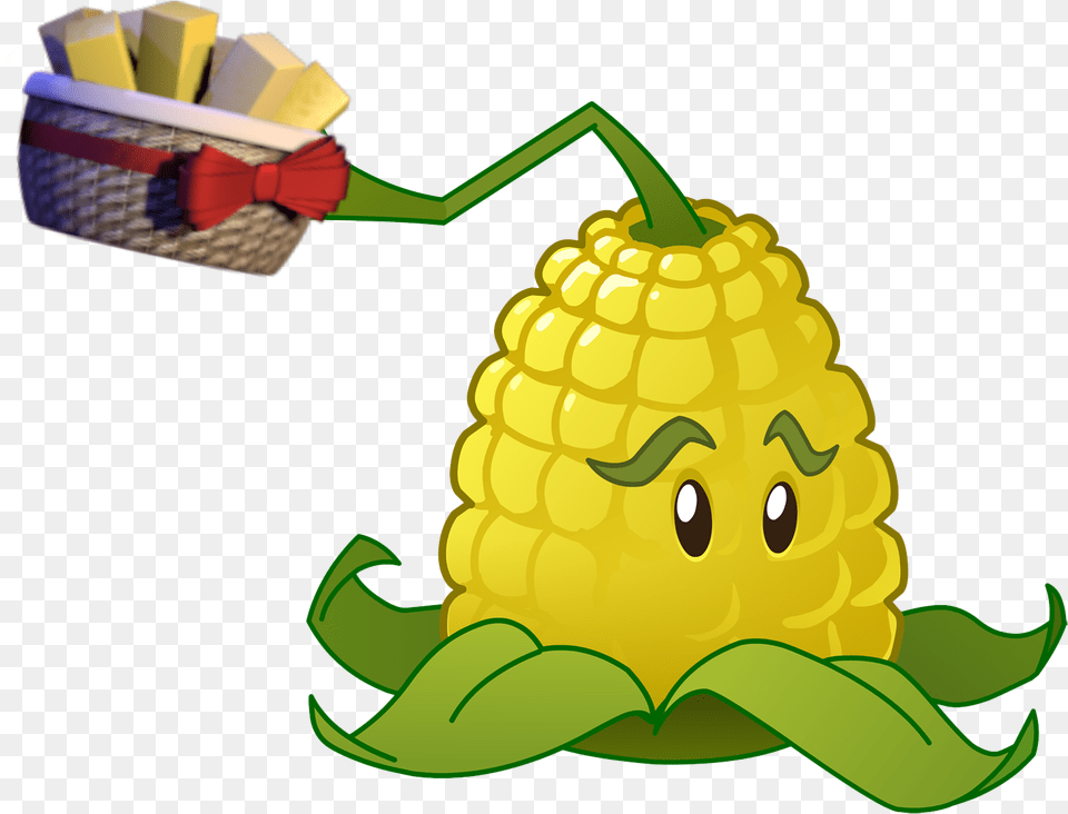 Watermelon Plant Vs Zombies, Corn, Food, Grain, Produce Png Image