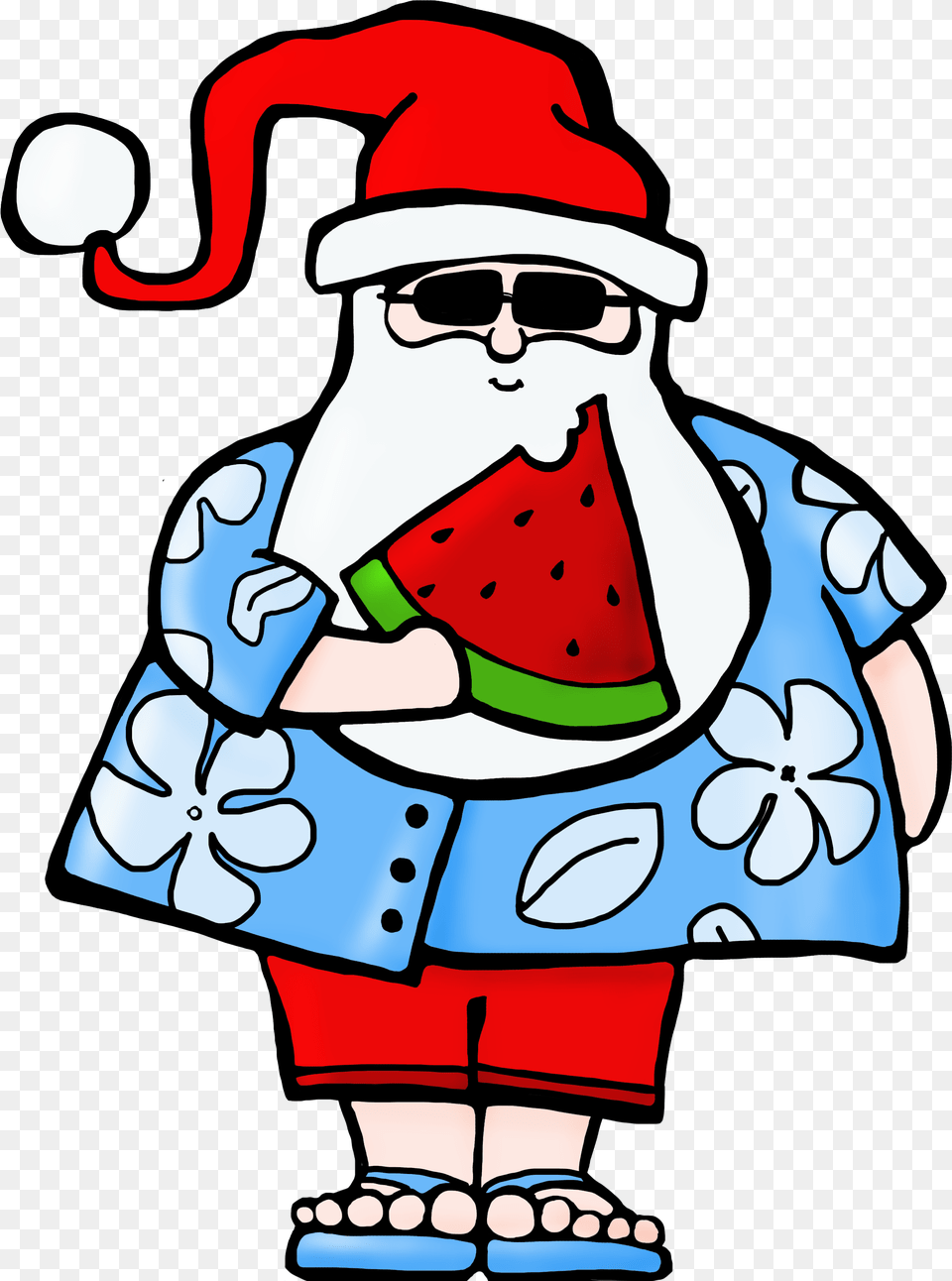 Watermelon Santa Color, Food, Fruit, Plant, Produce Free Png Download