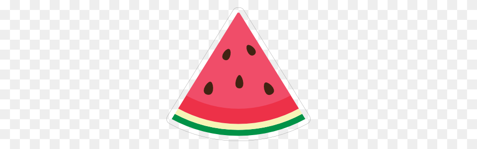 Watermelon Slice Sticker, Plant, Produce, Food, Fruit Free Png