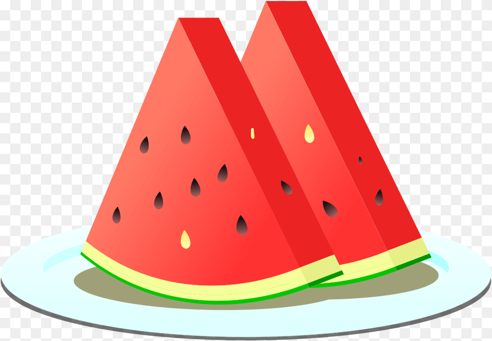Watermelon Slices Slice Of Watermelon Clipart, Food, Fruit, Plant, Produce Png Image
