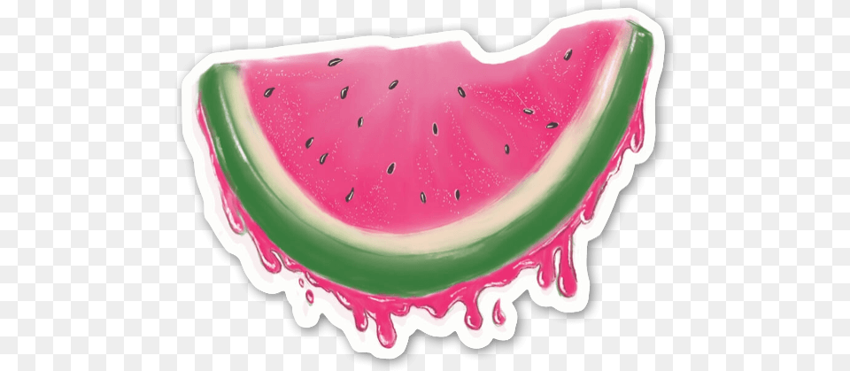 Watermelon Stickerapp Watermelon, Food, Fruit, Plant, Produce Free Png