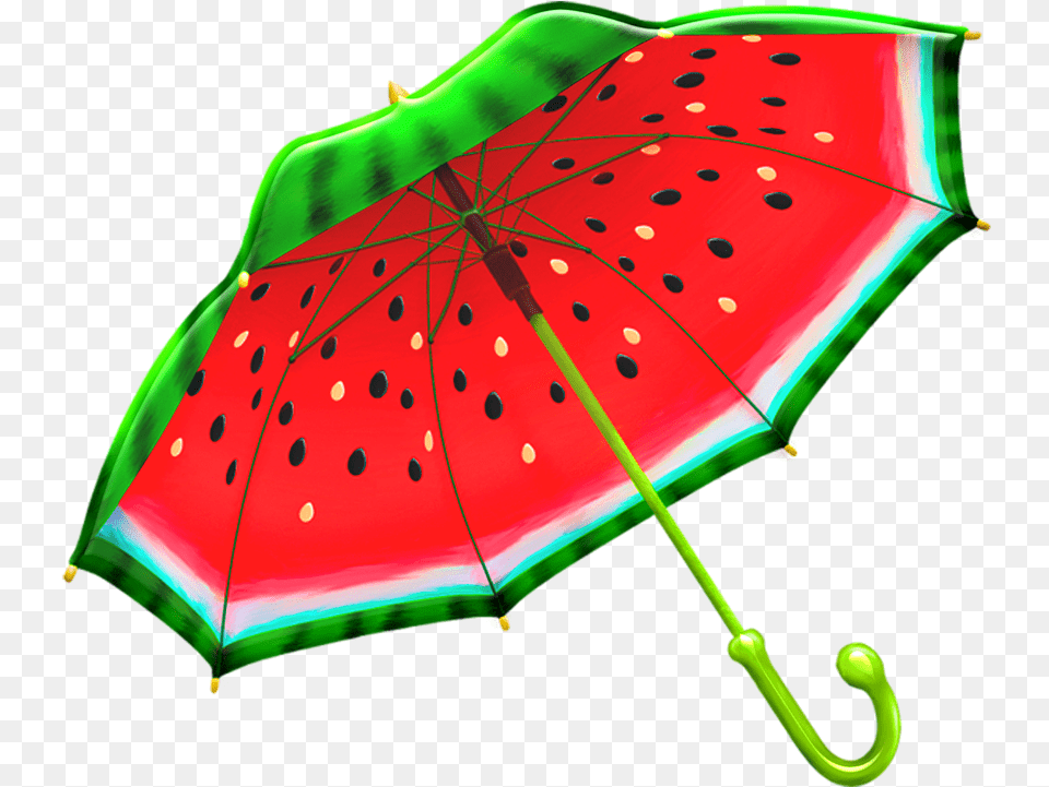 Watermelon Umbrella Umbrella Red And Green Rain Watermelon Umbrella, Canopy Png Image