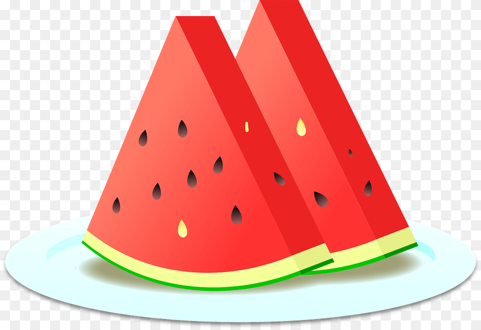Watermelon Wedges Clipart, Food, Fruit, Plant, Produce Png Image