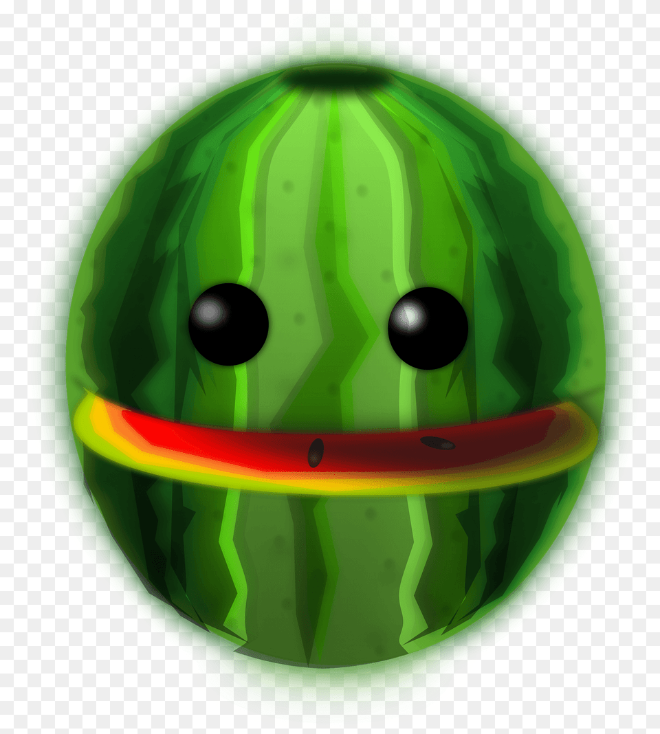 Watermelon With A Happy Face Clipart, Food, Fruit, Plant, Produce Free Png