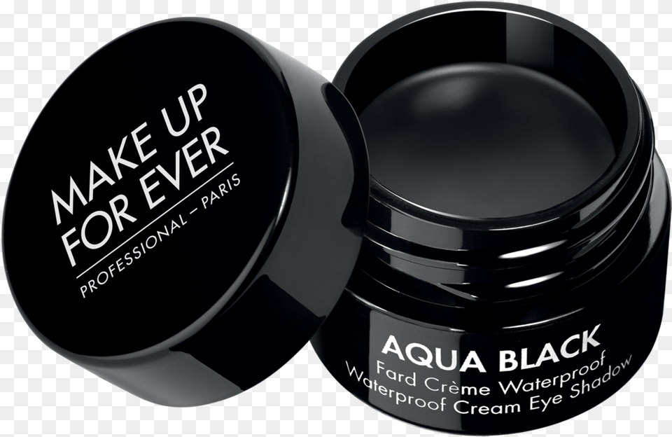 Waterproof Cream Eye Shadow Make Up For Ever 39aqua39 Black Cream Eye Shadow, Bottle, Face, Head, Person Free Png Download