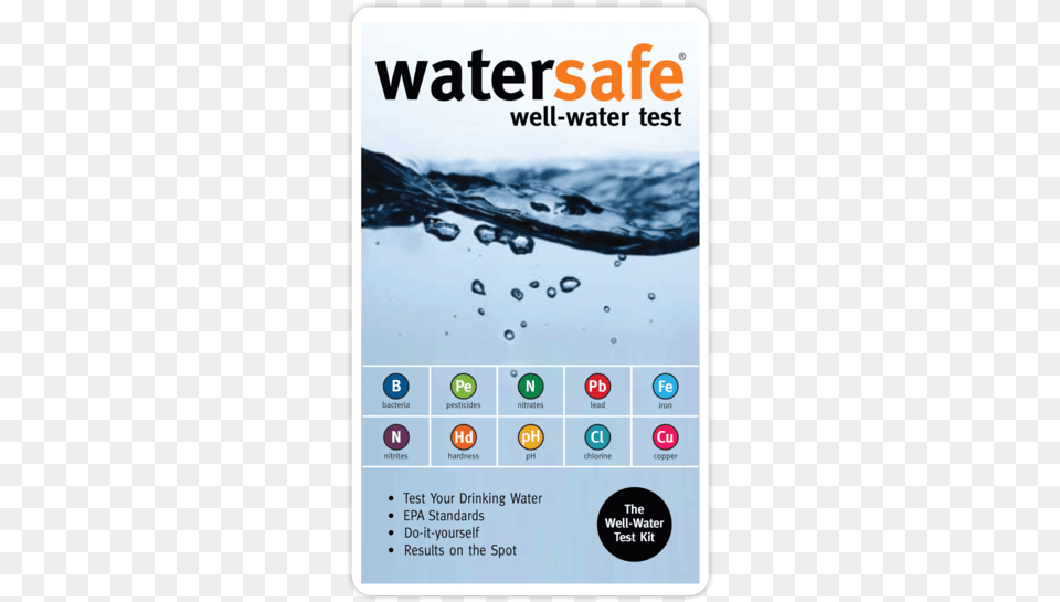 Watersafe Water Testing Kit, Advertisement, Poster, Text Png Image