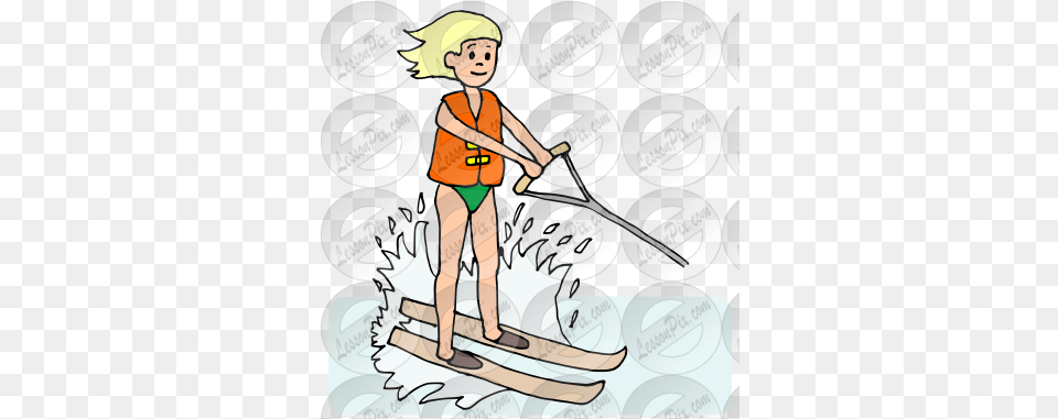 Waterski Picture For Classroom Therapy Use Great For Women, Oars, Baby, Person, Outdoors Free Png Download