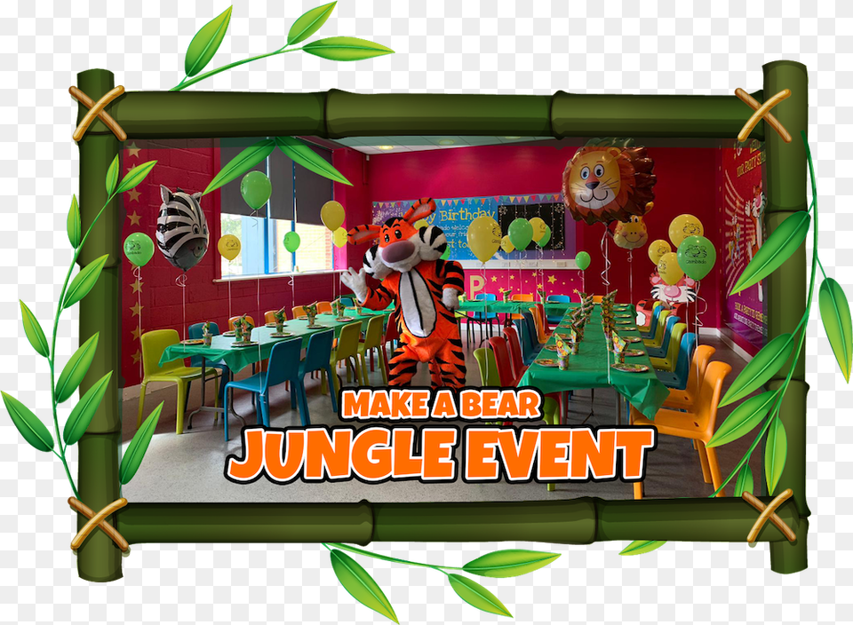 Watford Make A Bear Jungle Event Safari Animals Picture Clipart Frame, Indoors, Balloon, Baby, Person Png Image
