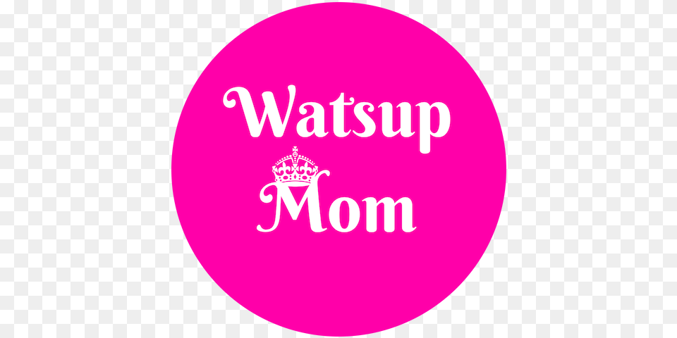 Watsup Mom Logo Watsupmom Circle, Disk, Purple Free Transparent Png