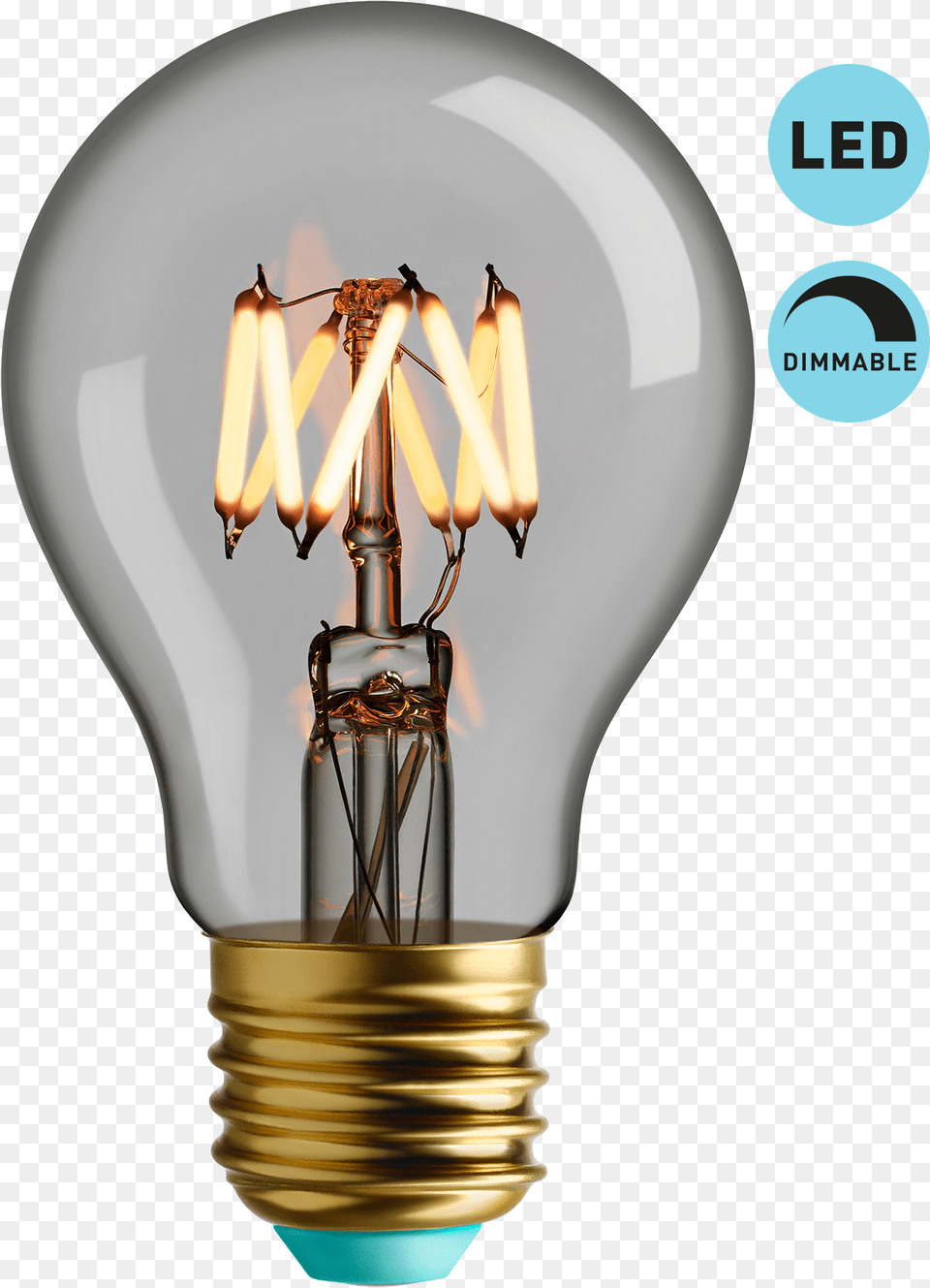 Wattnott Wanda Edison Style Led Light Bulb Clear, Lightbulb, Chandelier, Lamp Free Png Download