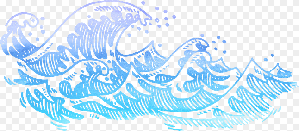 Wave Clipart Watercolor Collection, Art, Calligraphy, Graphics, Handwriting Free Png Download
