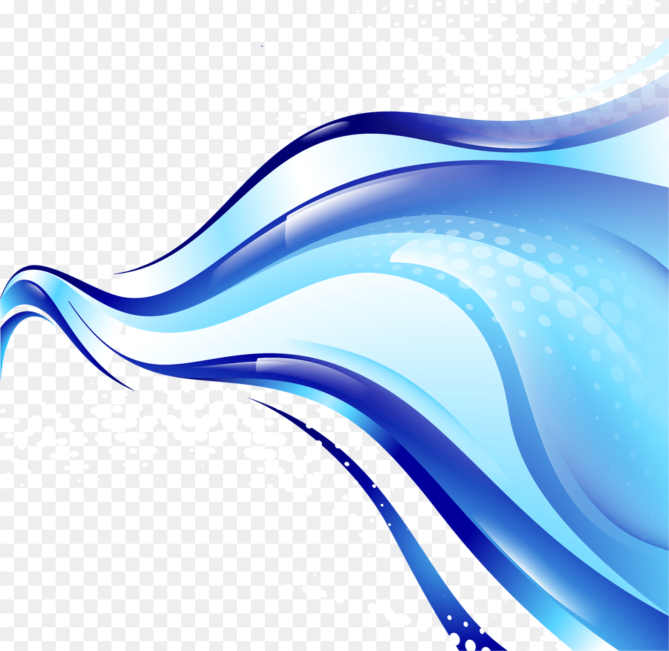 Wave Design Azul Vetor Ondas Azul, Animal, Art, Dolphin, Graphics Free Png Download