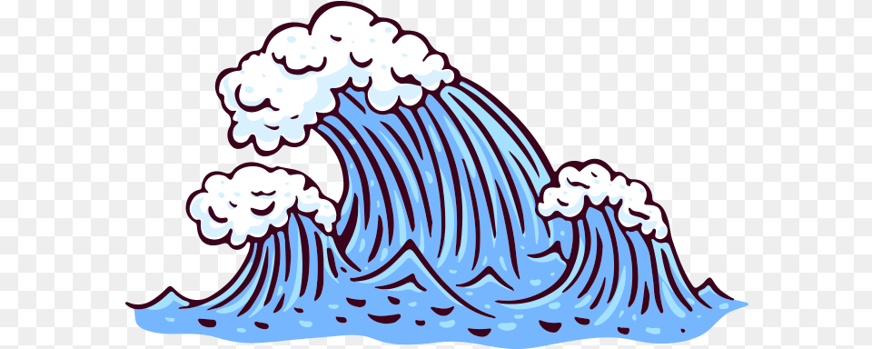 Wave Ocean Sea Cartoon, Water, Nature, Outdoors, Adult Free Png
